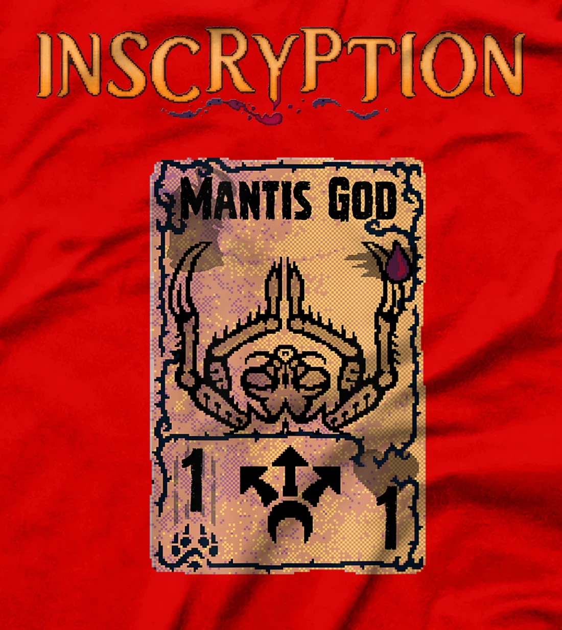 Inscryption Mantis God Psychological Horror Card Game T-Shirt