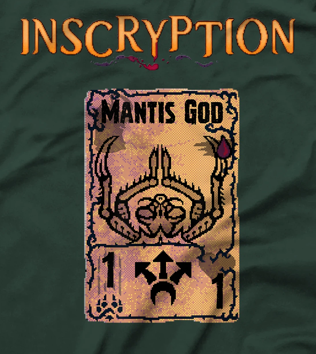 Inscryption Mantis God Psychological Horror Card Game T-Shirt