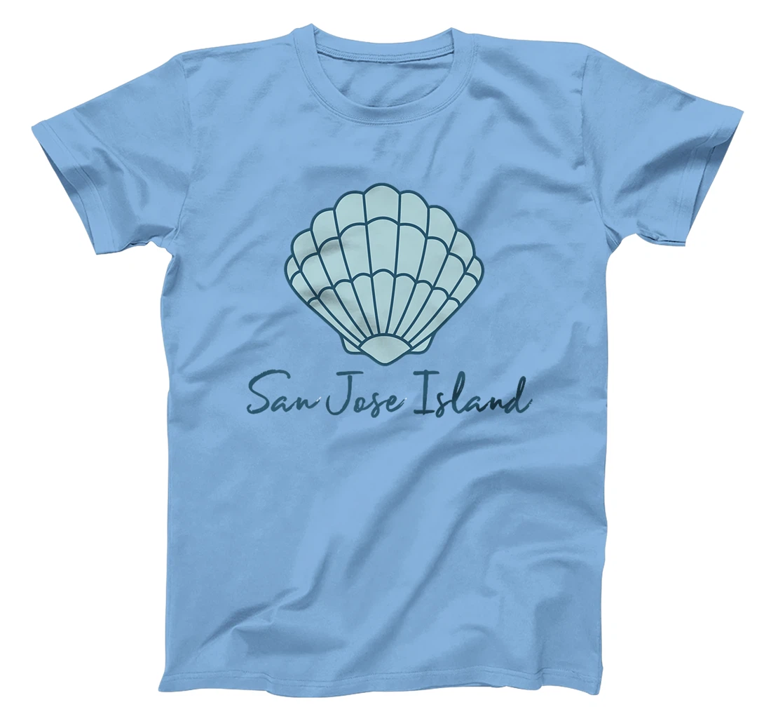 San Jose Island Texas Scallop Shell Seashells Beach Combing Premium T-Shirt