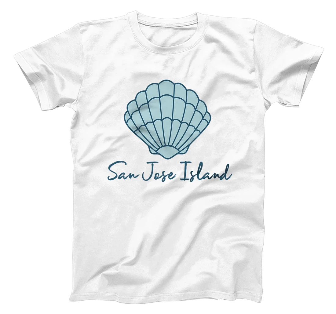 San Jose Island Texas Scallop Shell Seashells Beach Combing Premium T-Shirt