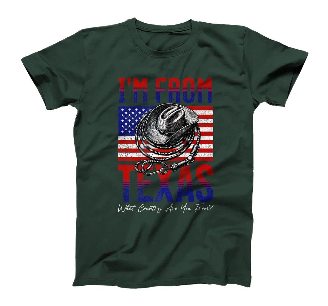 I'm From Texas, What Country Are You From? Funny Pun Premium T-Shirt