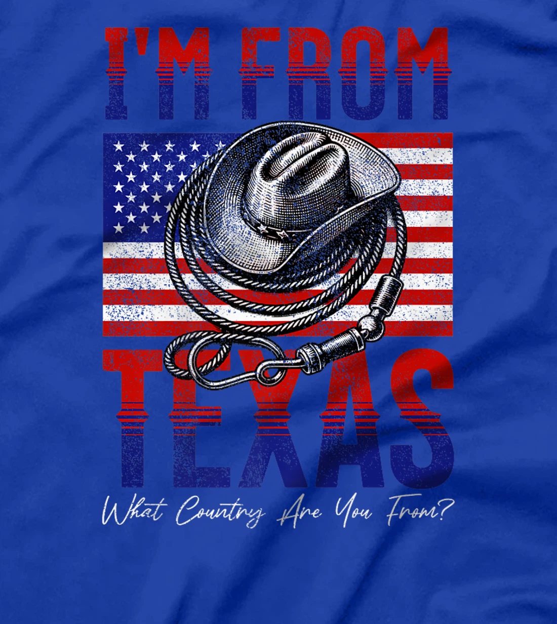 I'm From Texas, What Country Are You From? Funny Pun Premium T-Shirt