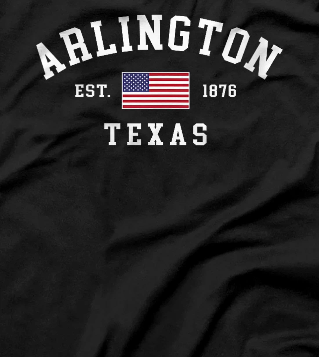 Womens Arlington Texas July 4th US Flag Retro Throwback T-Shirt