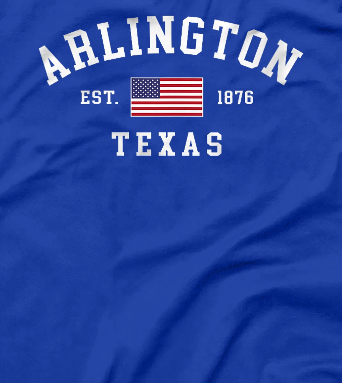 Womens Arlington Texas July 4th US Flag Retro Throwback T-Shirt
