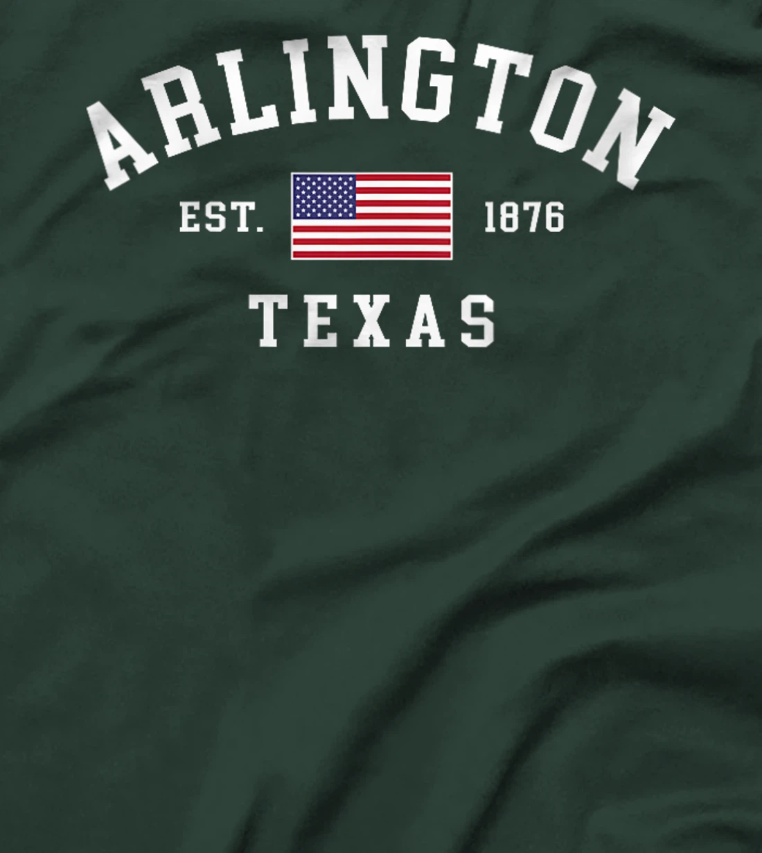 Womens Arlington Texas July 4th US Flag Retro Throwback T-Shirt
