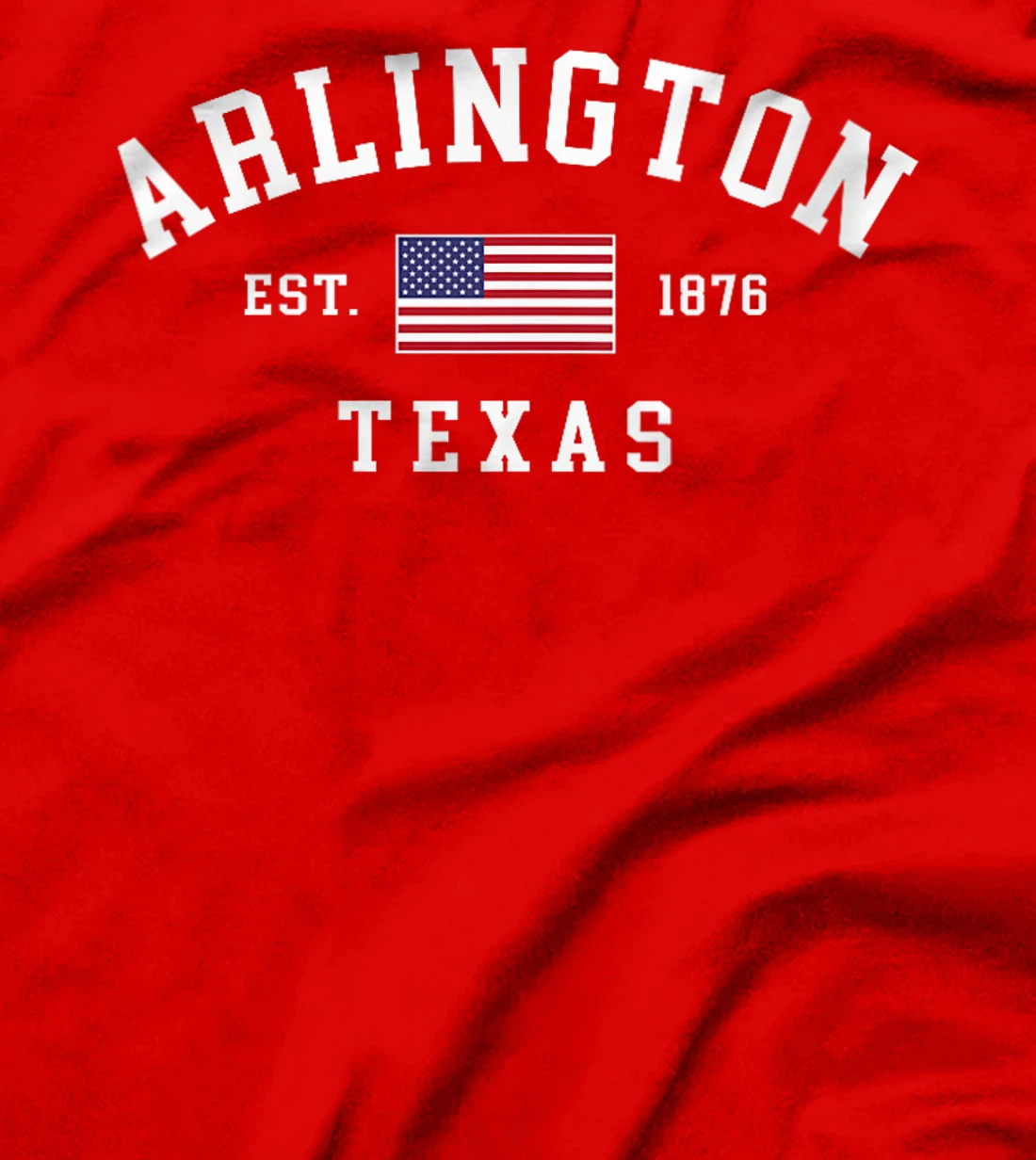 Womens Arlington Texas July 4th US Flag Retro Throwback T-Shirt