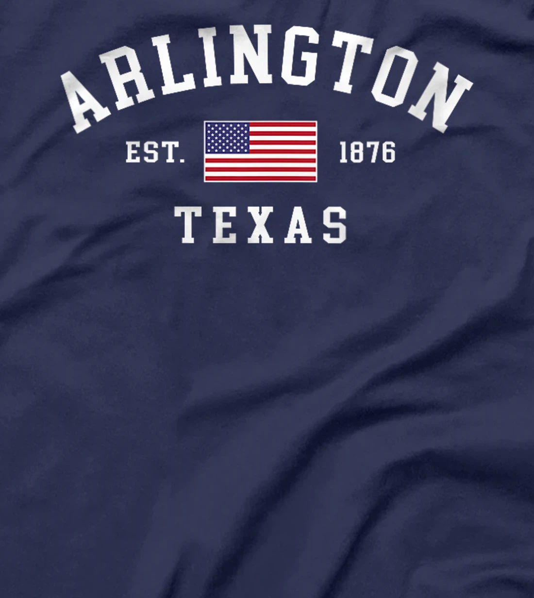 Womens Arlington Texas July 4th US Flag Retro Throwback T-Shirt