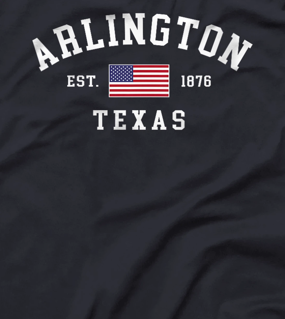 Womens Arlington Texas July 4th US Flag Retro Throwback T-Shirt