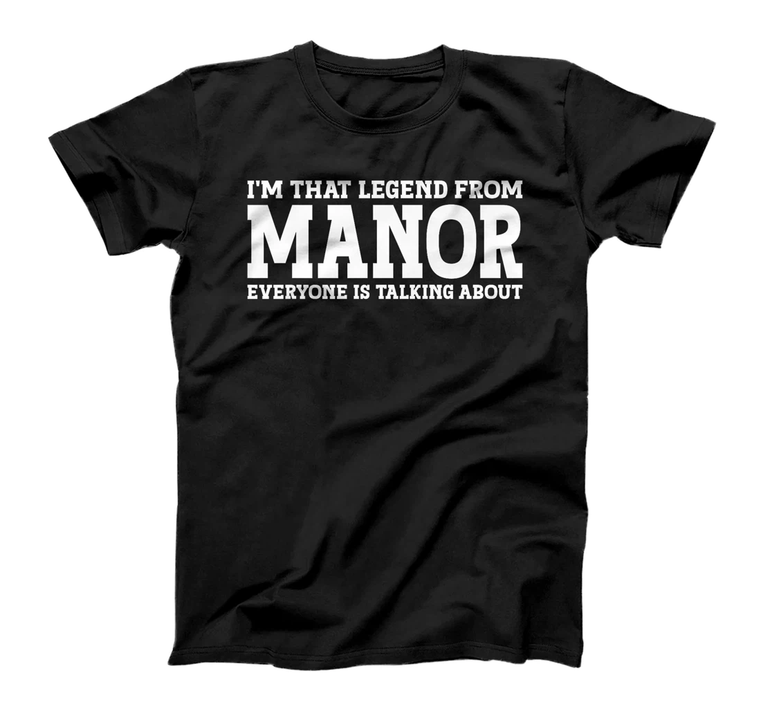 Manor Hometown TX Texas Home Roots Funny City Manor Premium T-Shirt