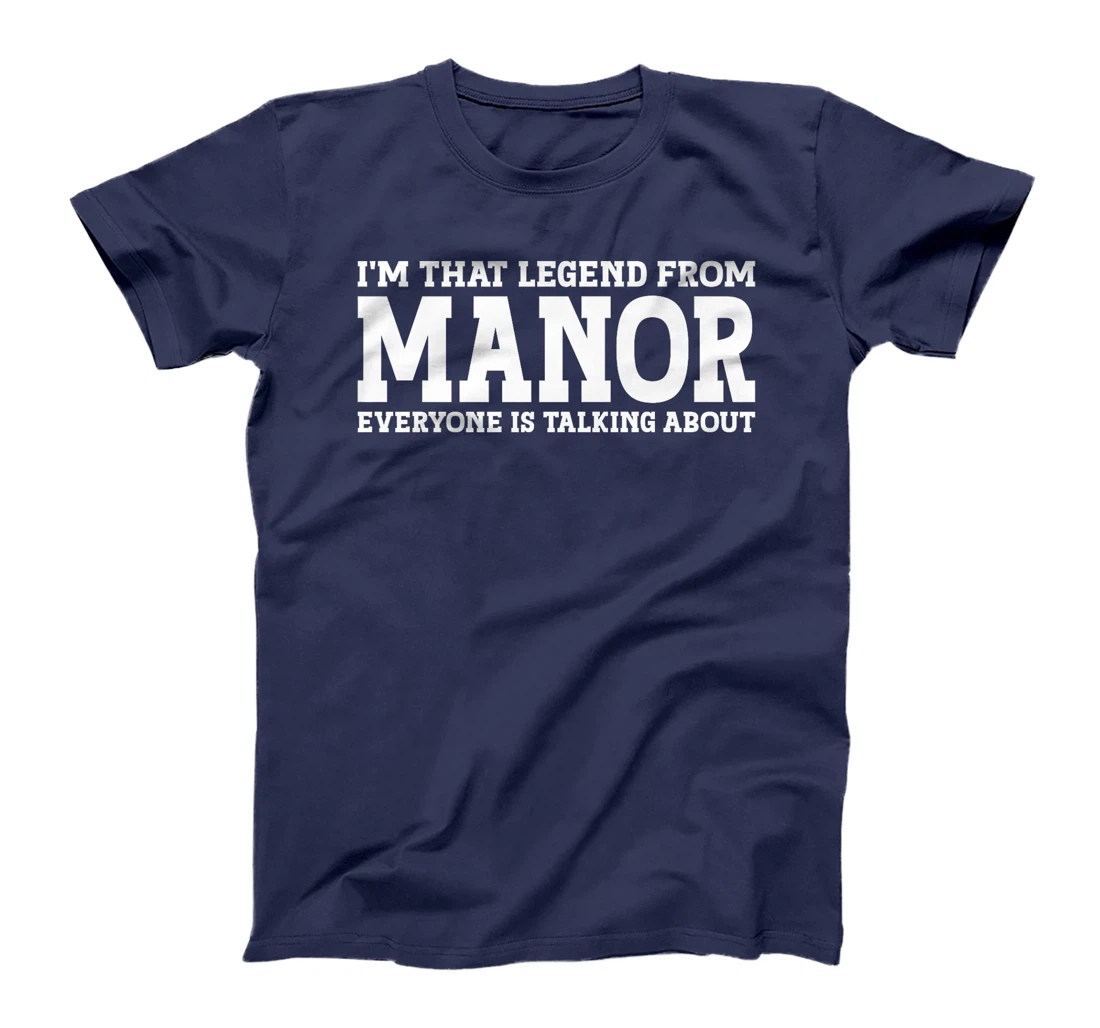 Manor Hometown TX Texas Home Roots Funny City Manor Premium T-Shirt
