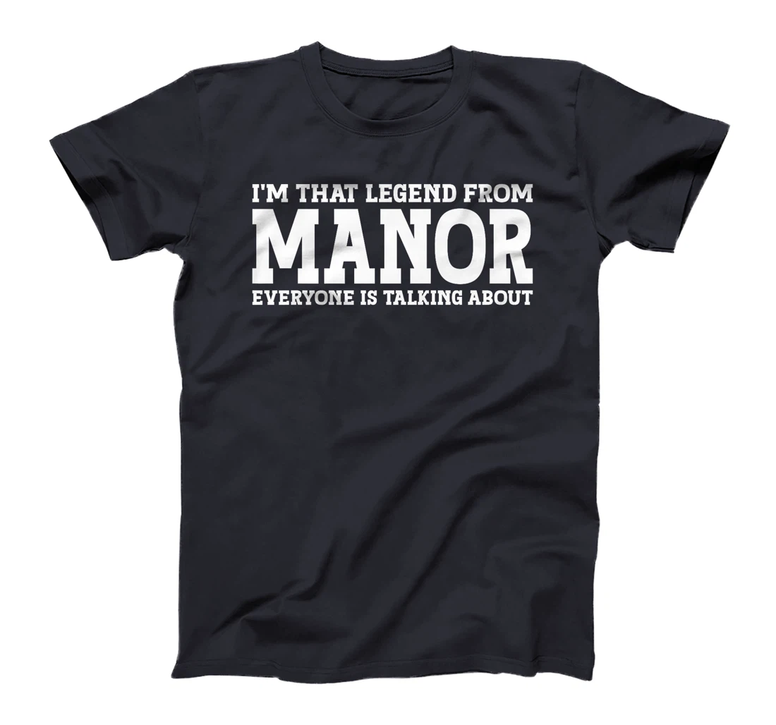 Manor Hometown TX Texas Home Roots Funny City Manor Premium T-Shirt