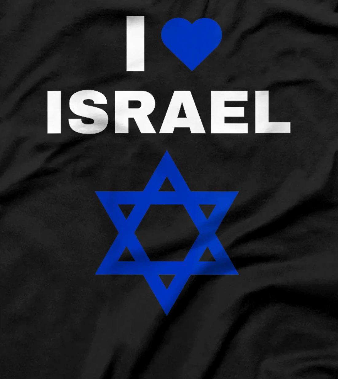 Womens I Love Israel Blue Star of David Support Israel T-Shirt