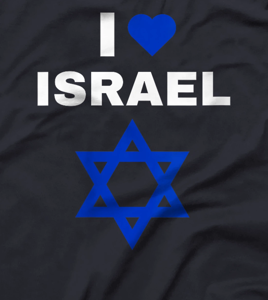 Womens I Love Israel Blue Star of David Support Israel T-Shirt