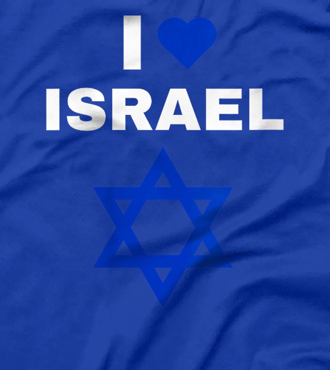 Womens I Love Israel Blue Star of David Support Israel T-Shirt