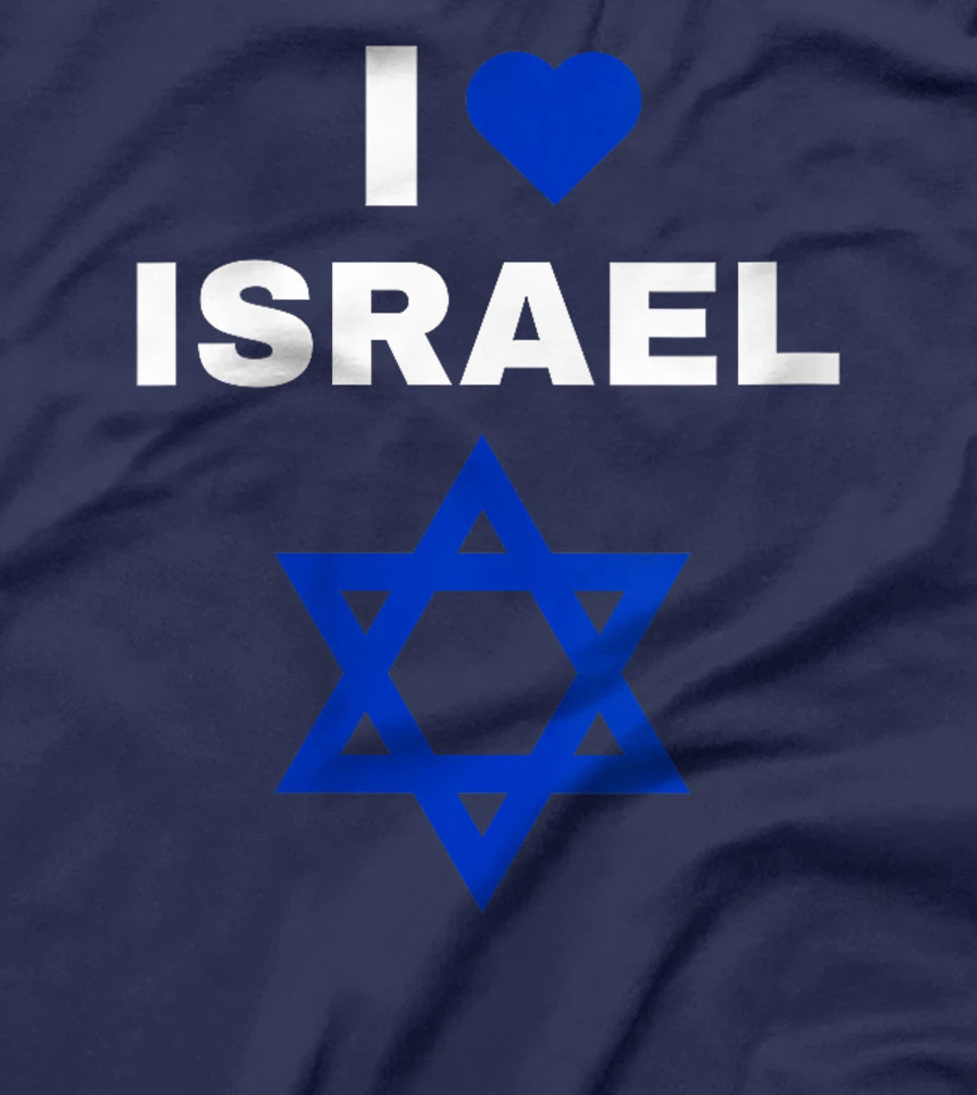 Womens I Love Israel Blue Star of David Support Israel T-Shirt