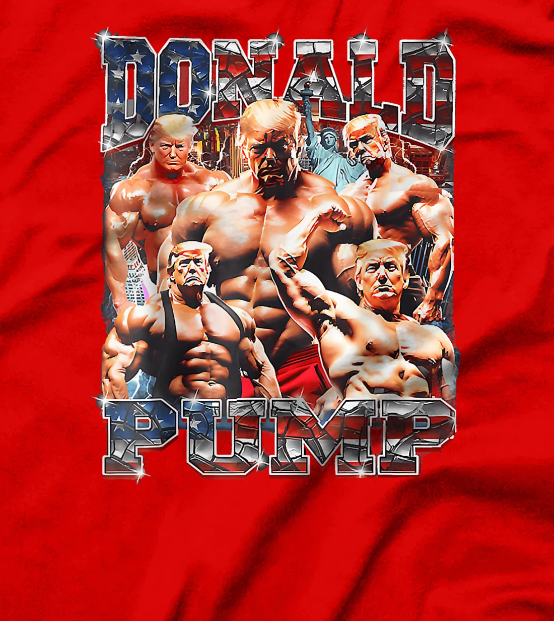 Donald Pump Trump 2024 Weight Lifting Gym Fitness funny T-Shirt
