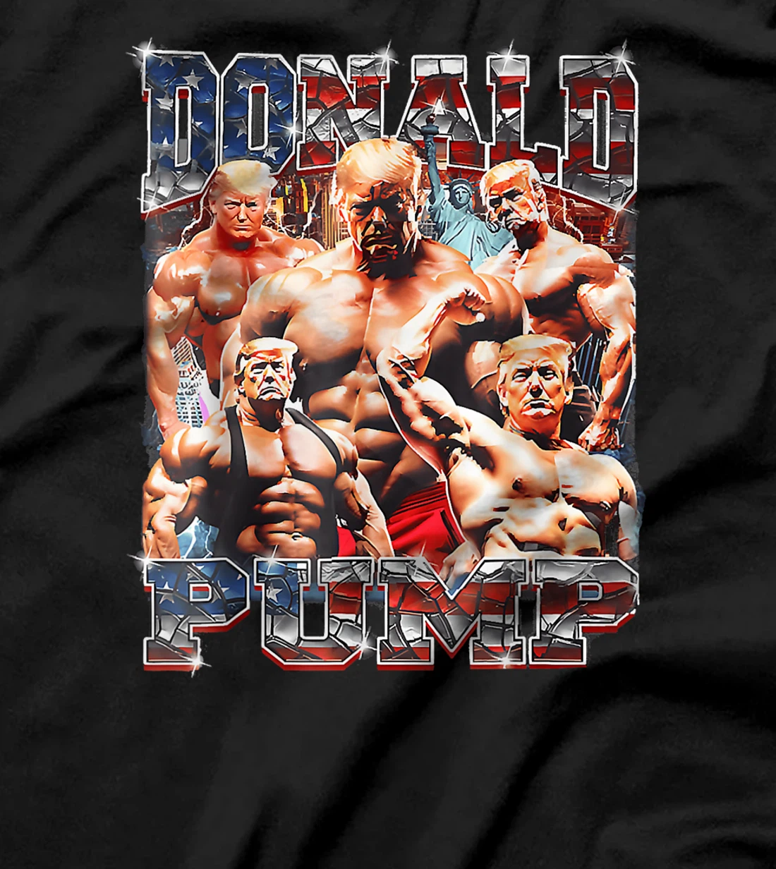 Donald Pump Trump 2024 Weight Lifting Gym Fitness funny T-Shirt
