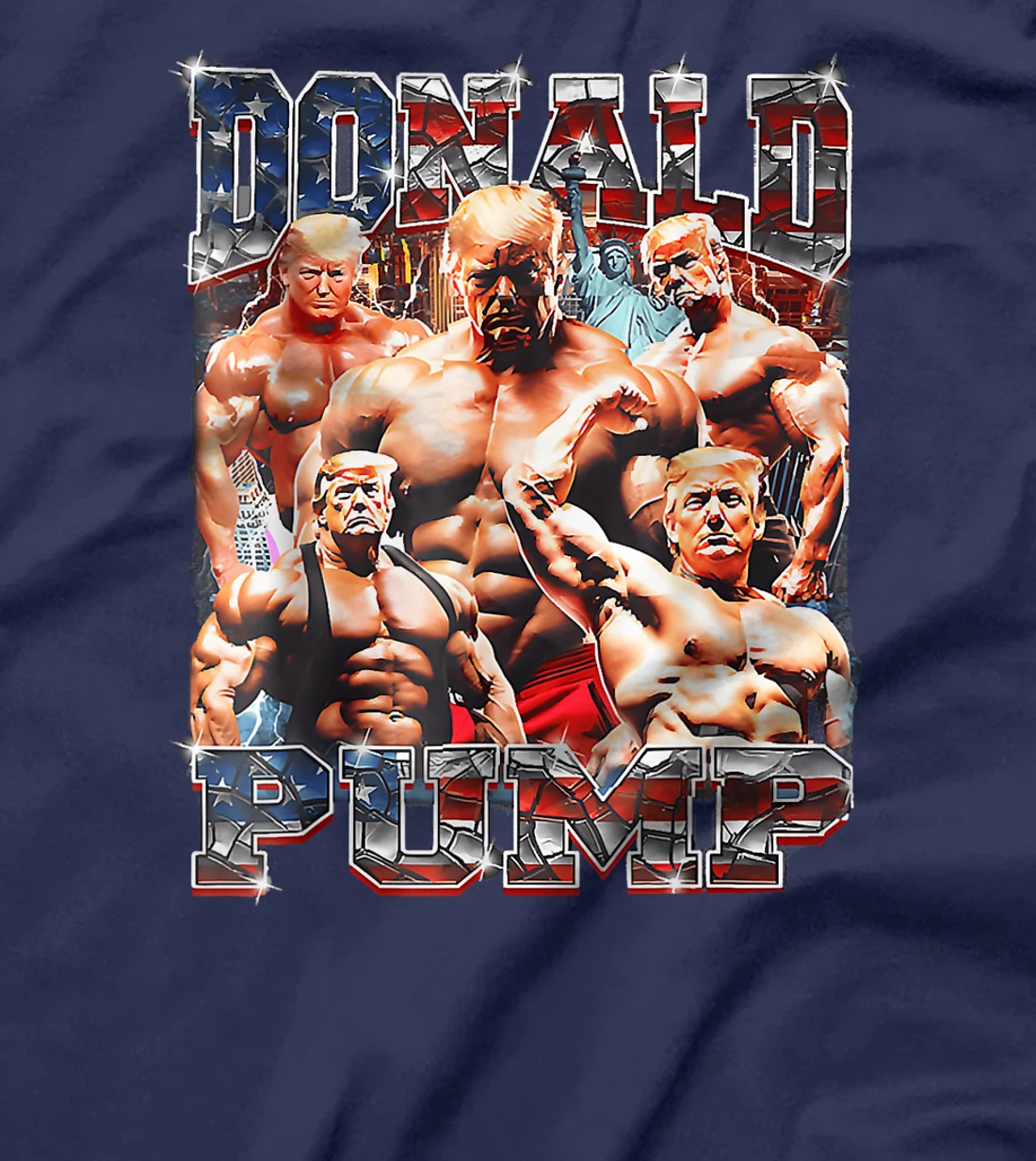 Donald Pump Trump 2024 Weight Lifting Gym Fitness funny T-Shirt