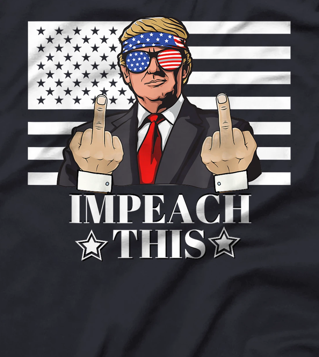 Impeach This Pro Donald Trump Gifts Republican Funny Gift T-Shirt