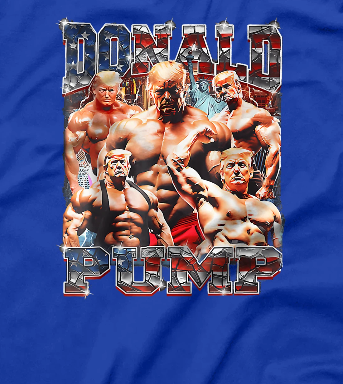 Donald Pump Trump 2024 Weight Lifting Gym Fitness funny T-Shirt
