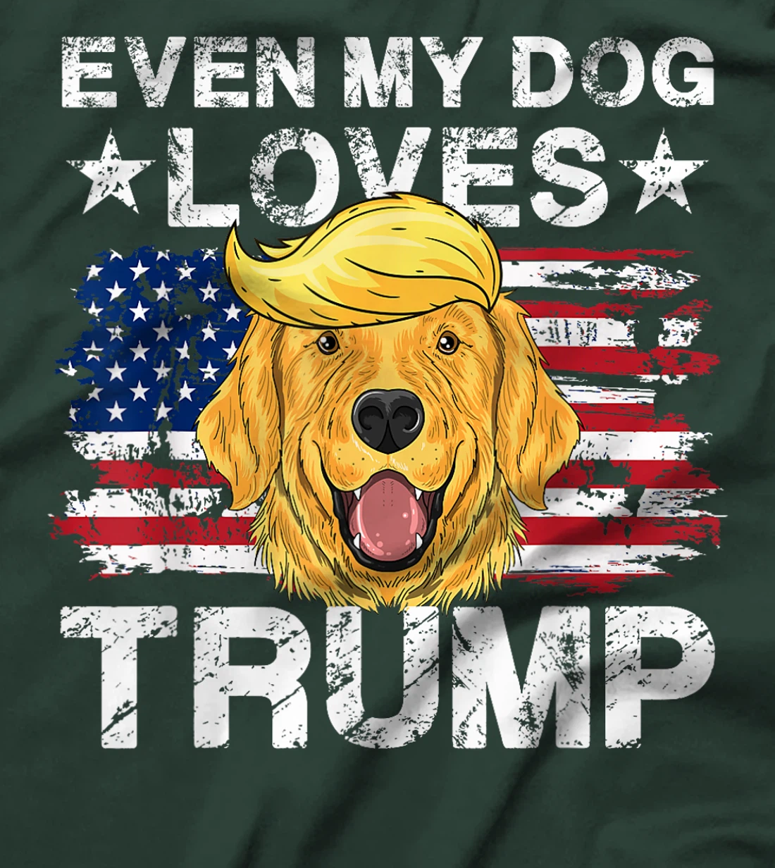 Even My Dog Loves Trump 2024 Supporter Vote T-Shirt