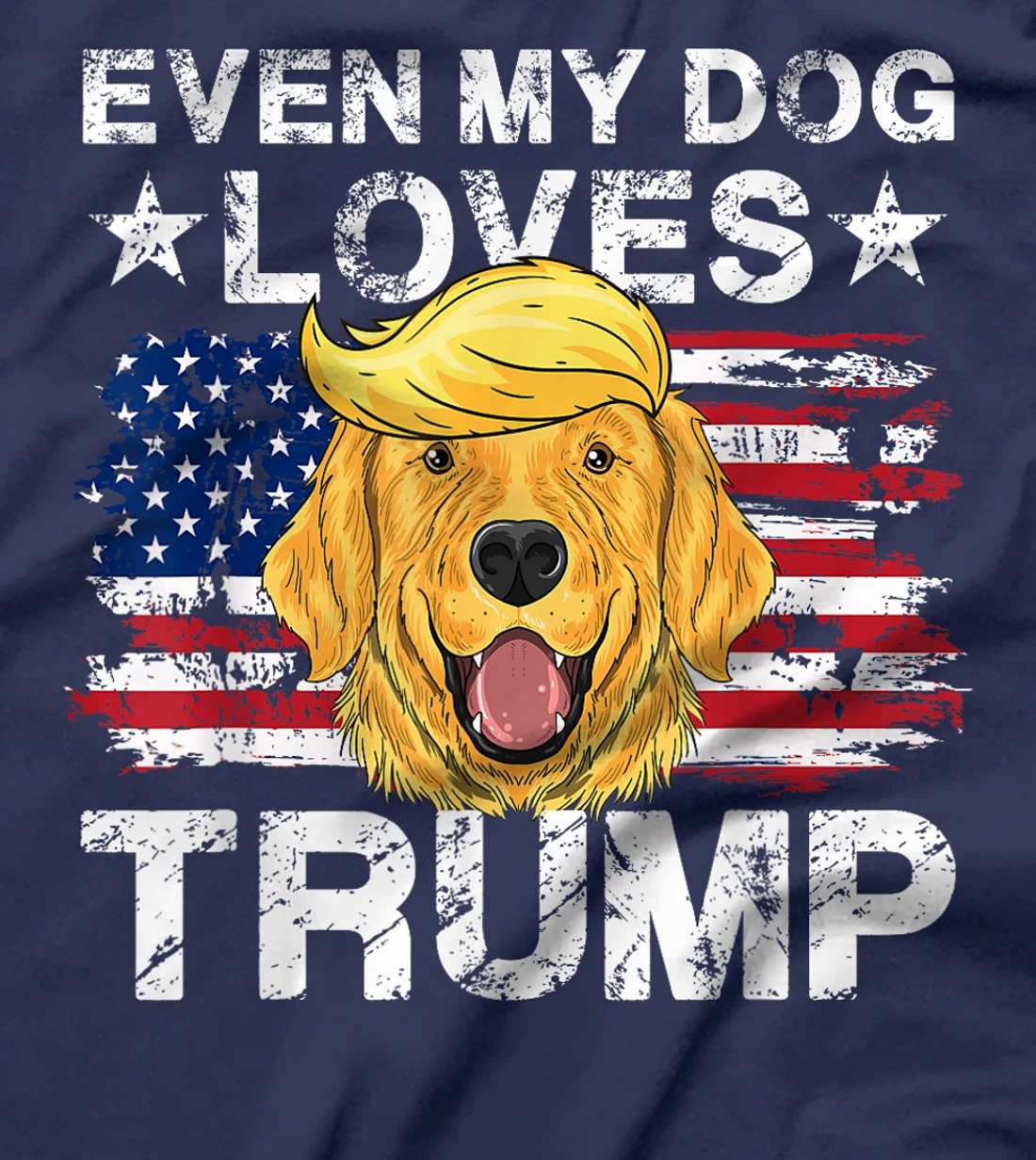 Even My Dog Loves Trump 2024 Supporter Vote T-Shirt