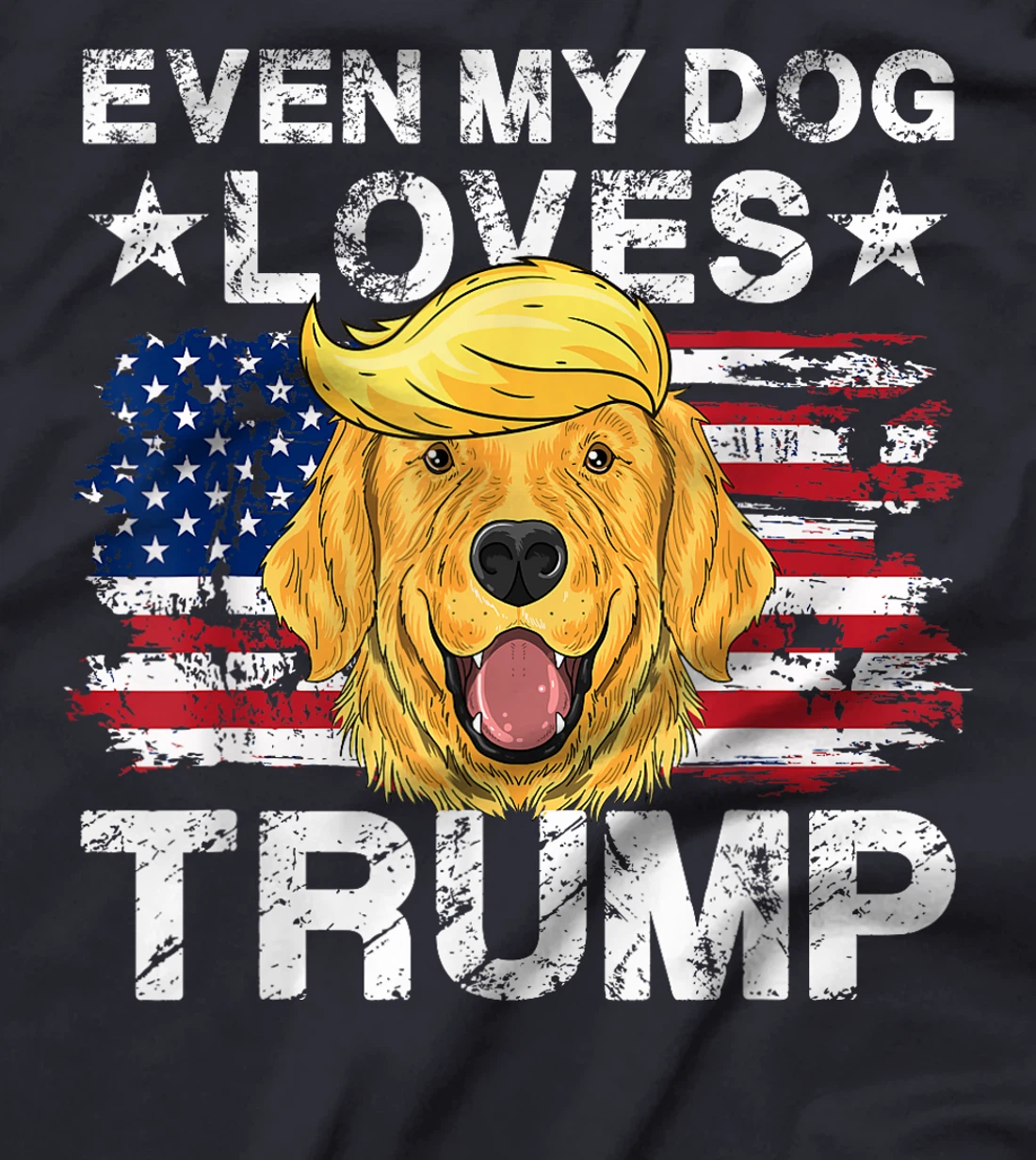 Even My Dog Loves Trump 2024 Supporter Vote T-Shirt