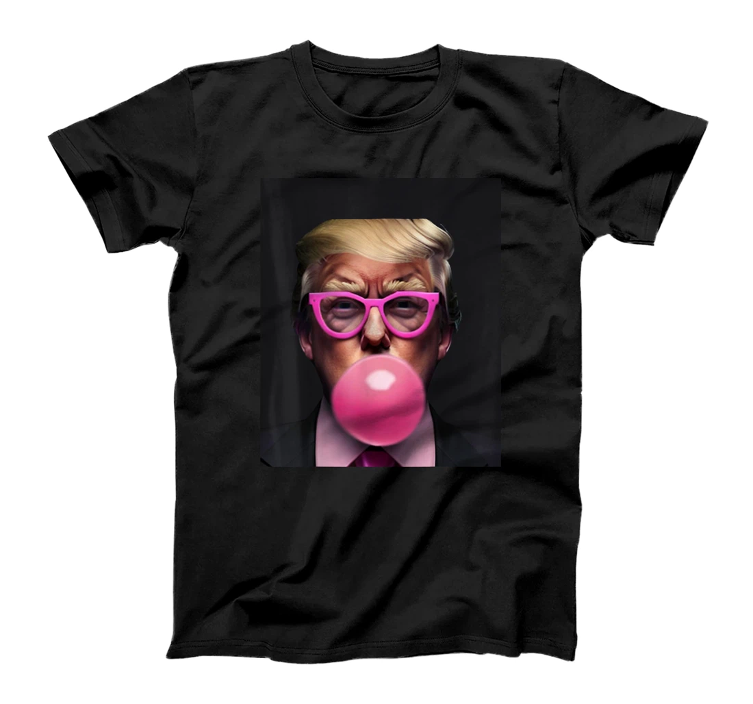 Donald Trump In Pink Blowing Bubble Gum Pro Trump 2024 Tees T-Shirt