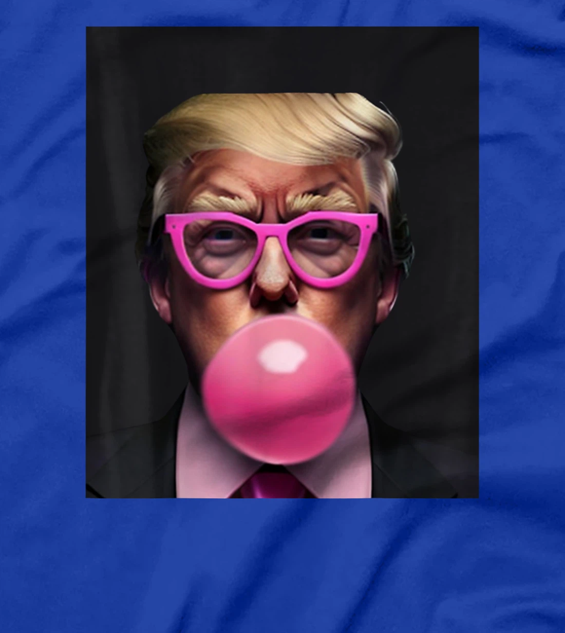 Donald Trump In Pink Blowing Bubble Gum Pro Trump 2024 Tees T-Shirt