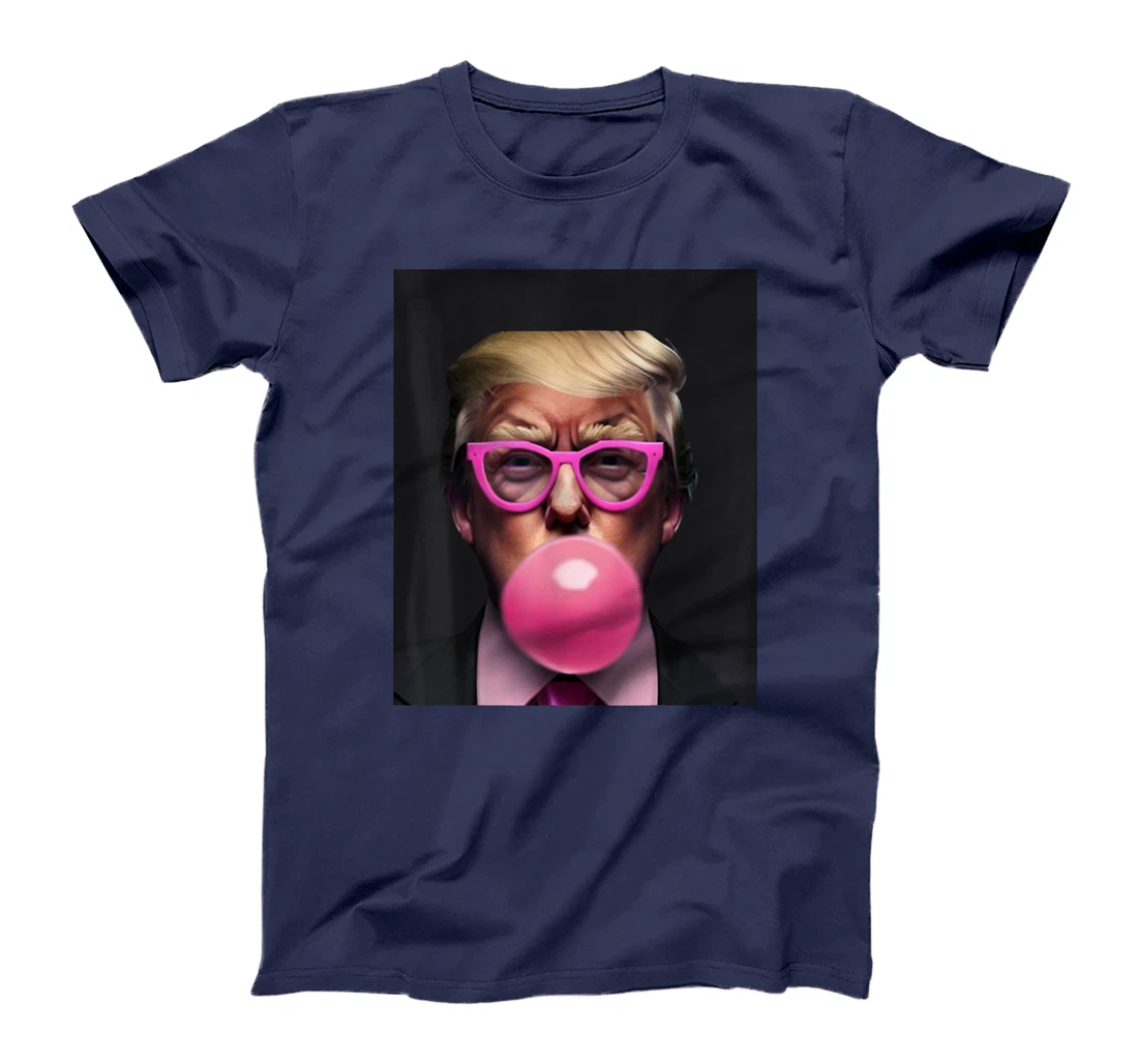 Donald Trump In Pink Blowing Bubble Gum Pro Trump 2024 Tees T-Shirt