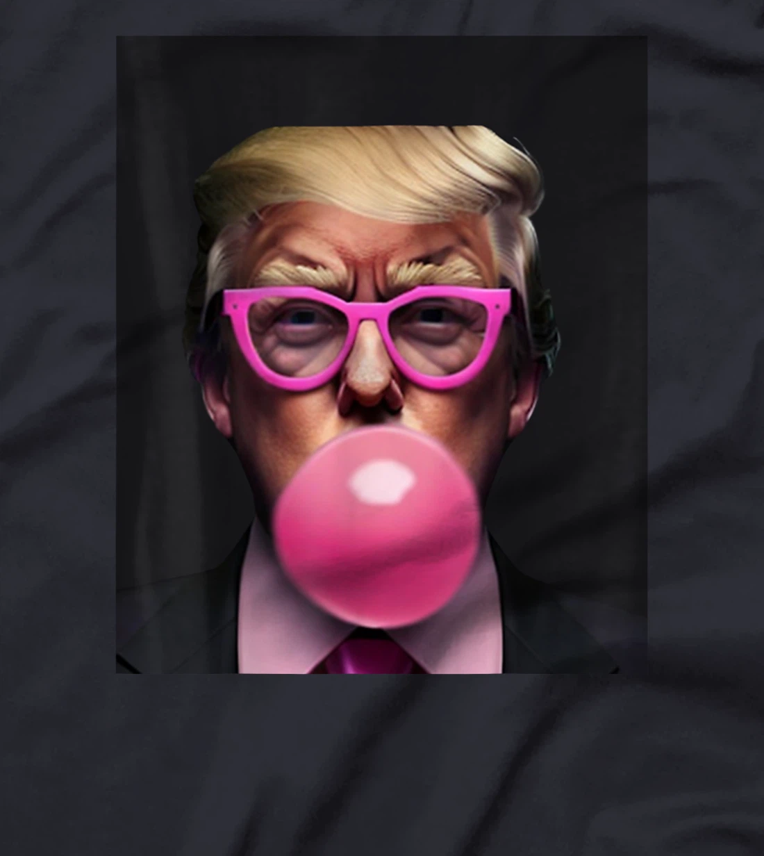 Donald Trump In Pink Blowing Bubble Gum Pro Trump 2024 Tees T-Shirt
