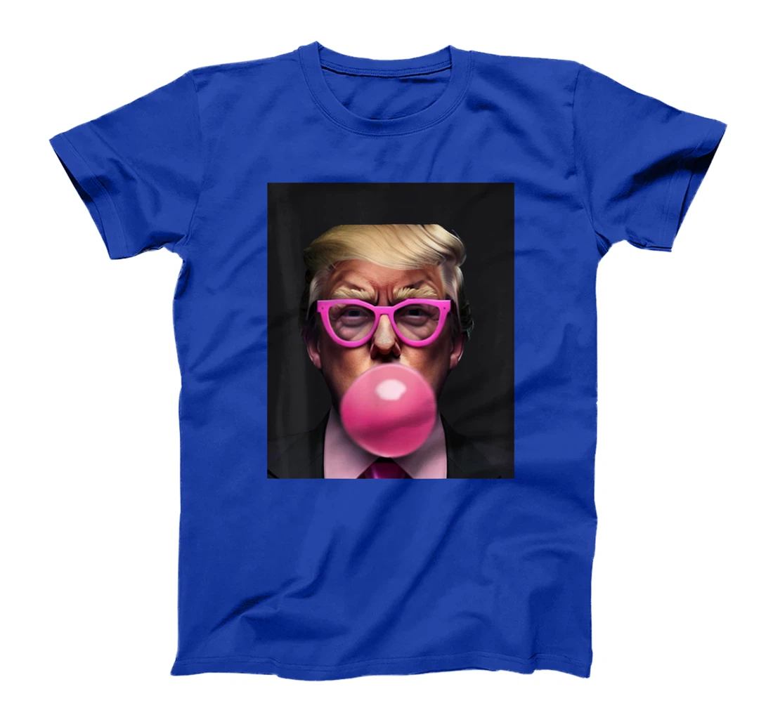 Donald Trump In Pink Blowing Bubble Gum Pro Trump 2024 Tees T-Shirt