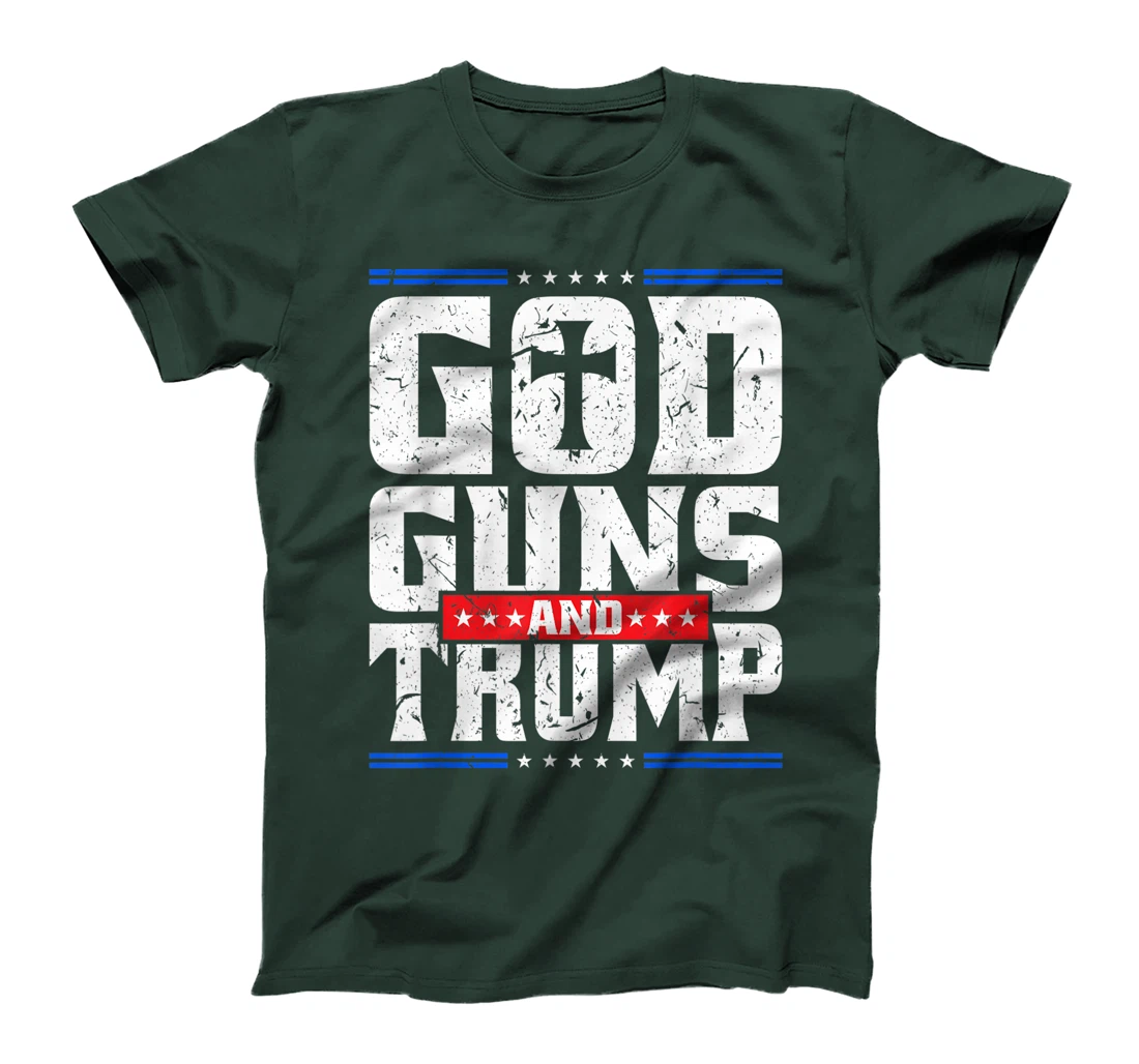 God Guns And Trump American Flag Trump Shirt T-Shirt