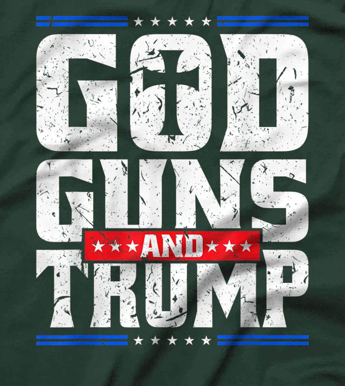 God Guns And Trump American Flag Trump Shirt T-Shirt