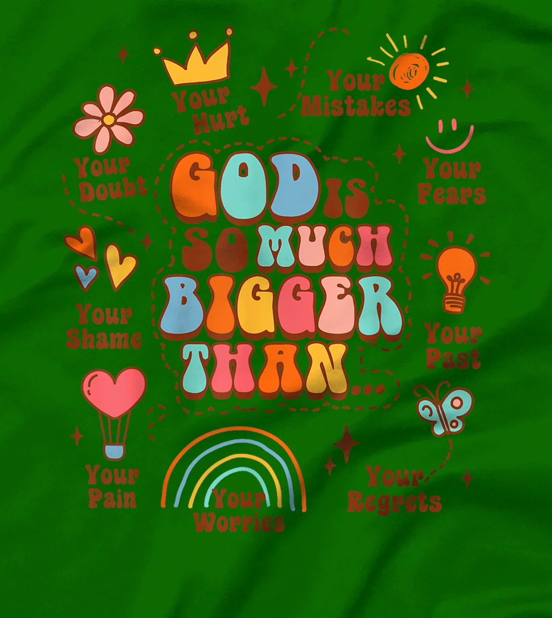 Christian Faith Jesus Religious God Is So Much Bigger Than T-Shirt