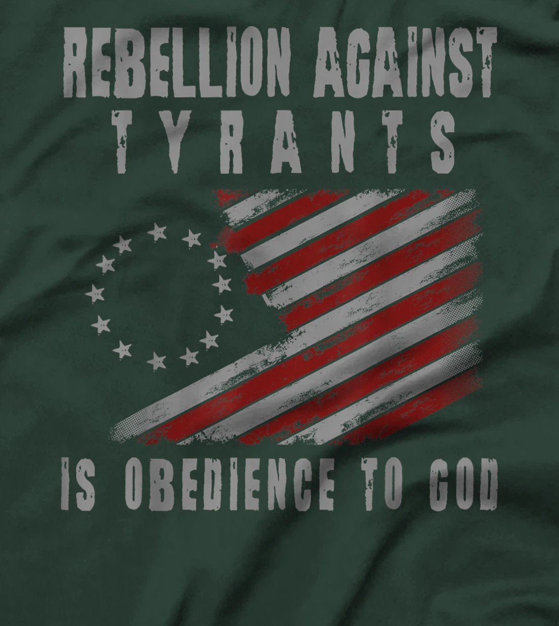 Rebellion Against Tyrants Is Obedience To God, US Patriotic T-Shirt