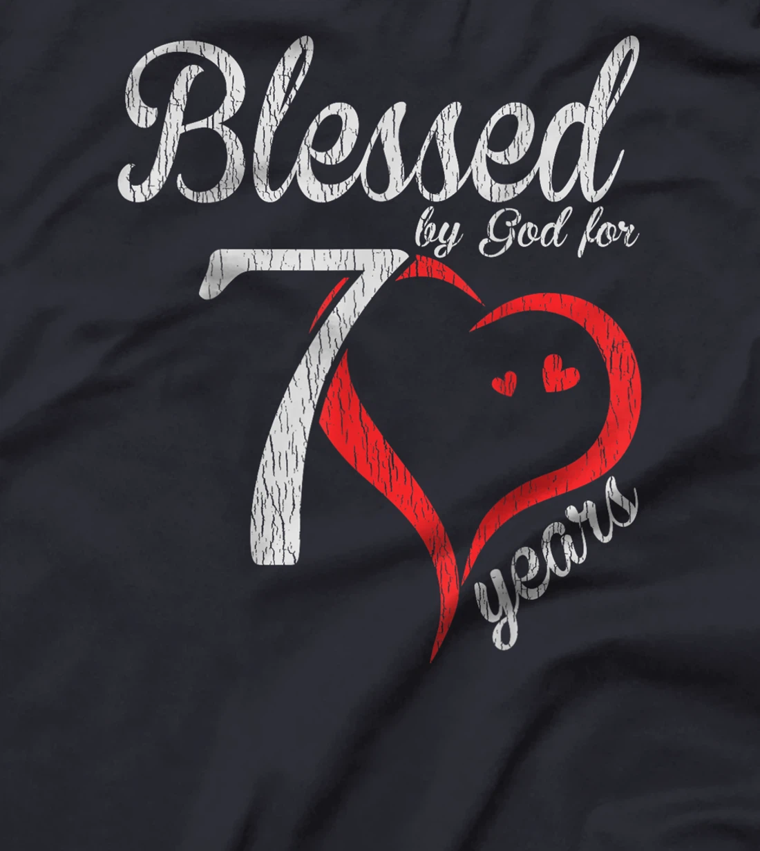 Vintage 70th Birthday Blessed By God, Happy Birthday Gift T-Shirt