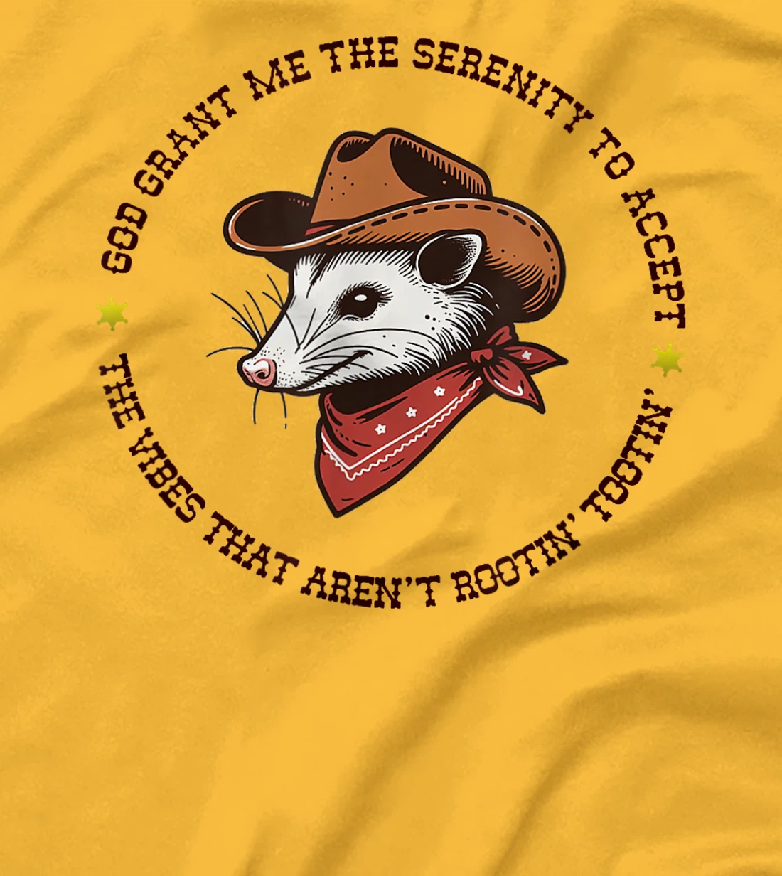 God Grant Me The Serenity Accept Vibes Aren't Rootin Tootin T-Shirt