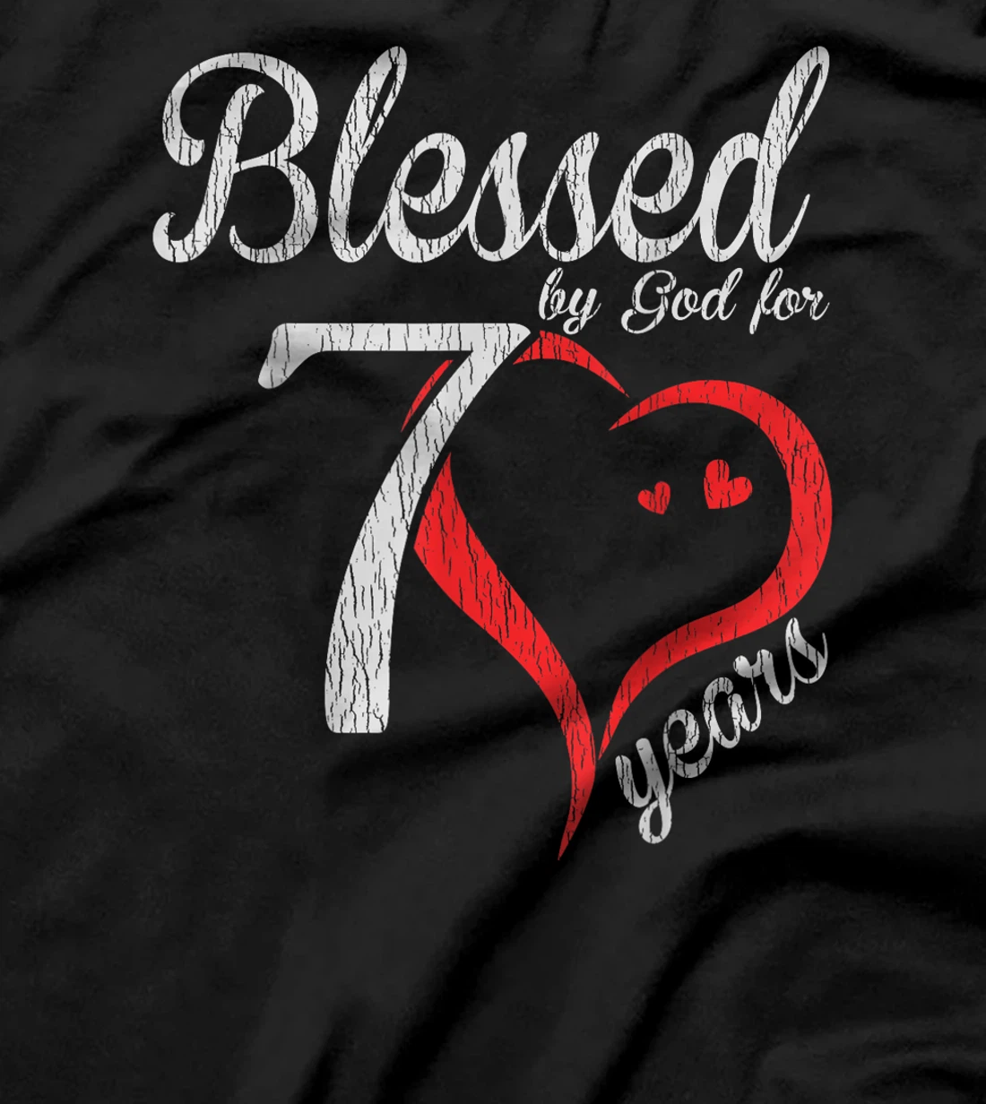 Vintage 70th Birthday Blessed By God, Happy Birthday Gift T-Shirt