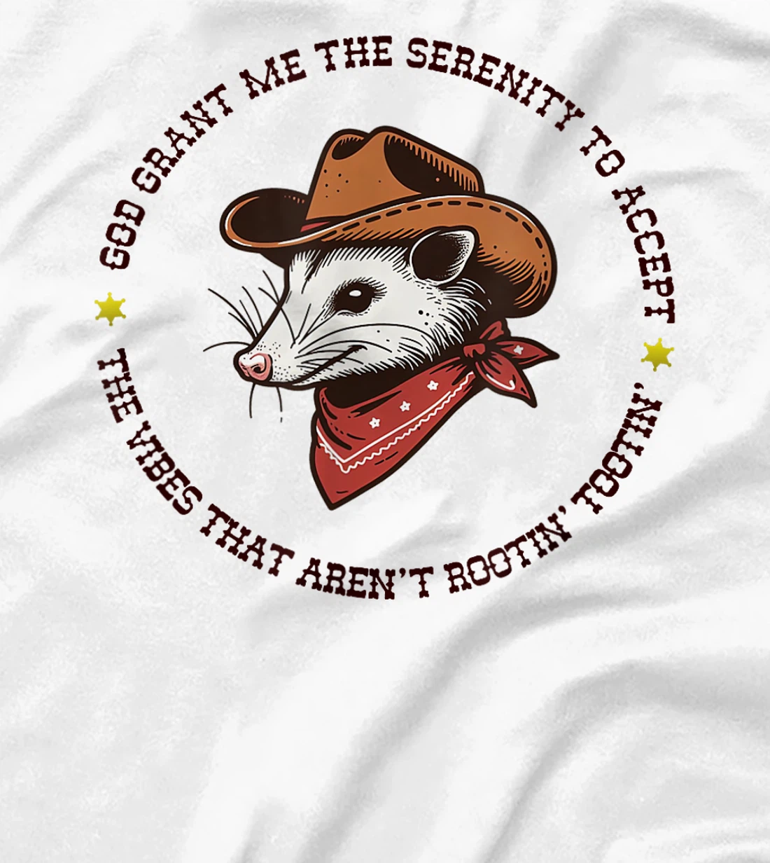 God Grant Me The Serenity Accept Vibes Aren't Rootin Tootin T-Shirt