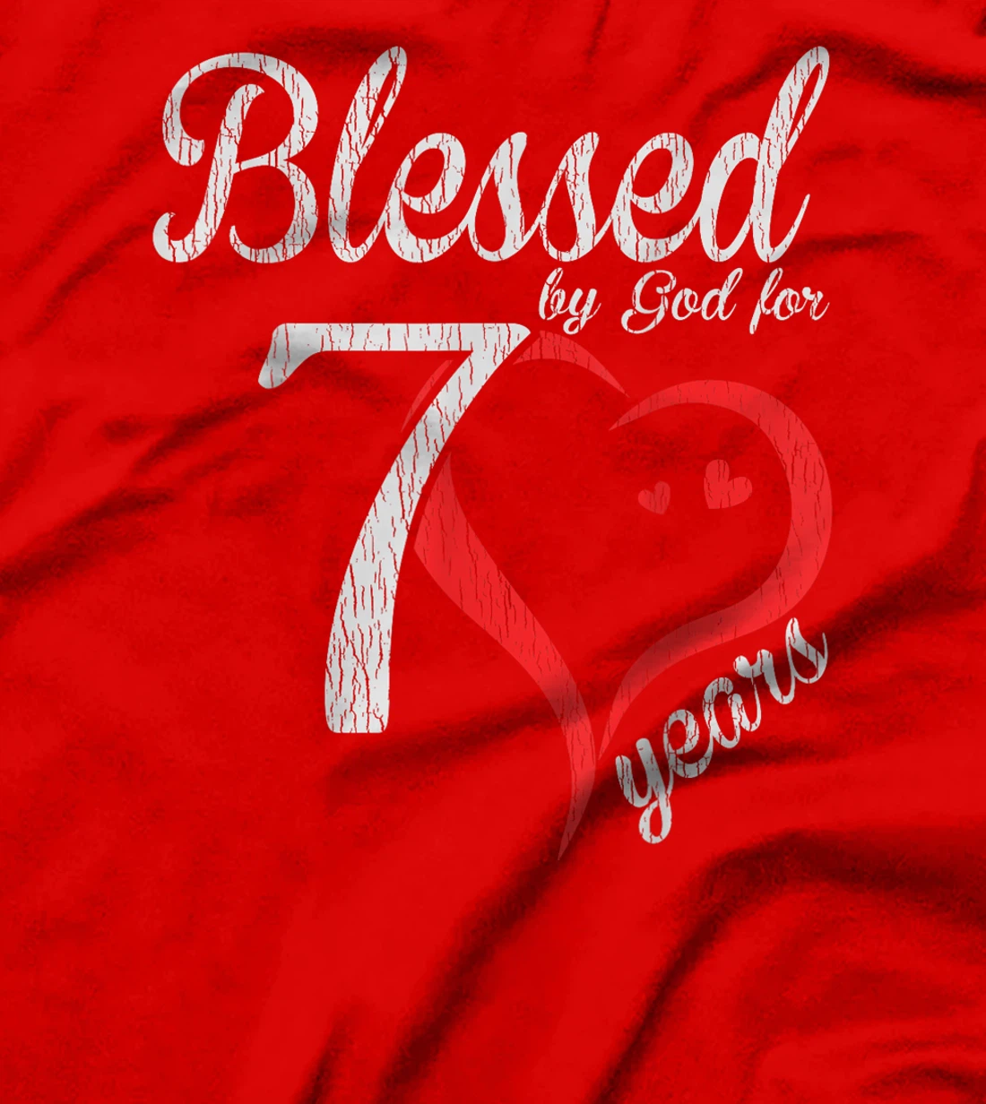 Vintage 70th Birthday Blessed By God, Happy Birthday Gift T-Shirt