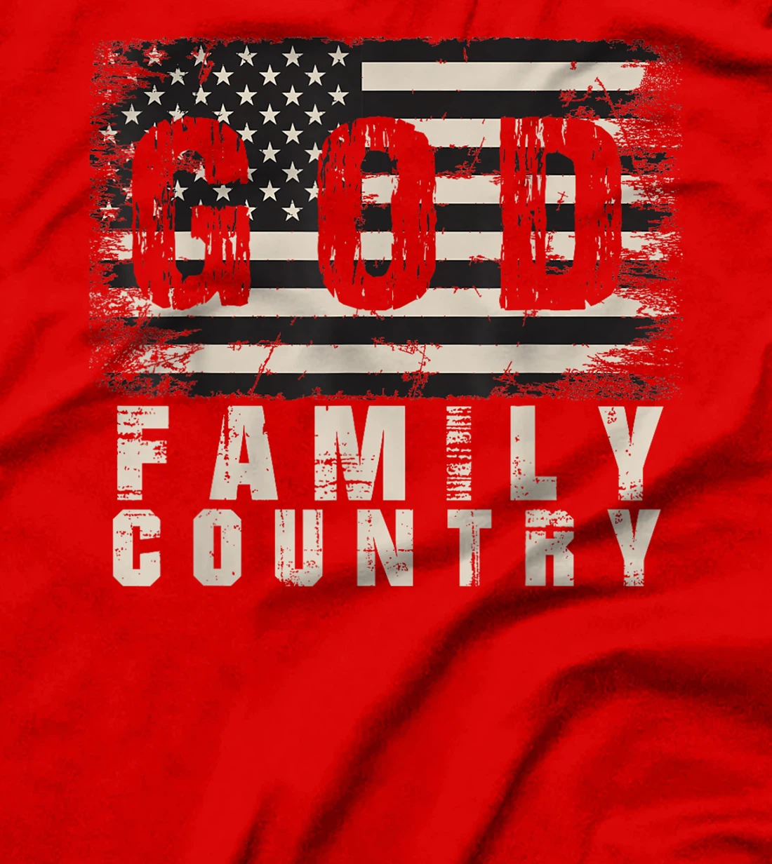 God Family Country Patriotic Proud Soldier USA Memorial Day T-Shirt
