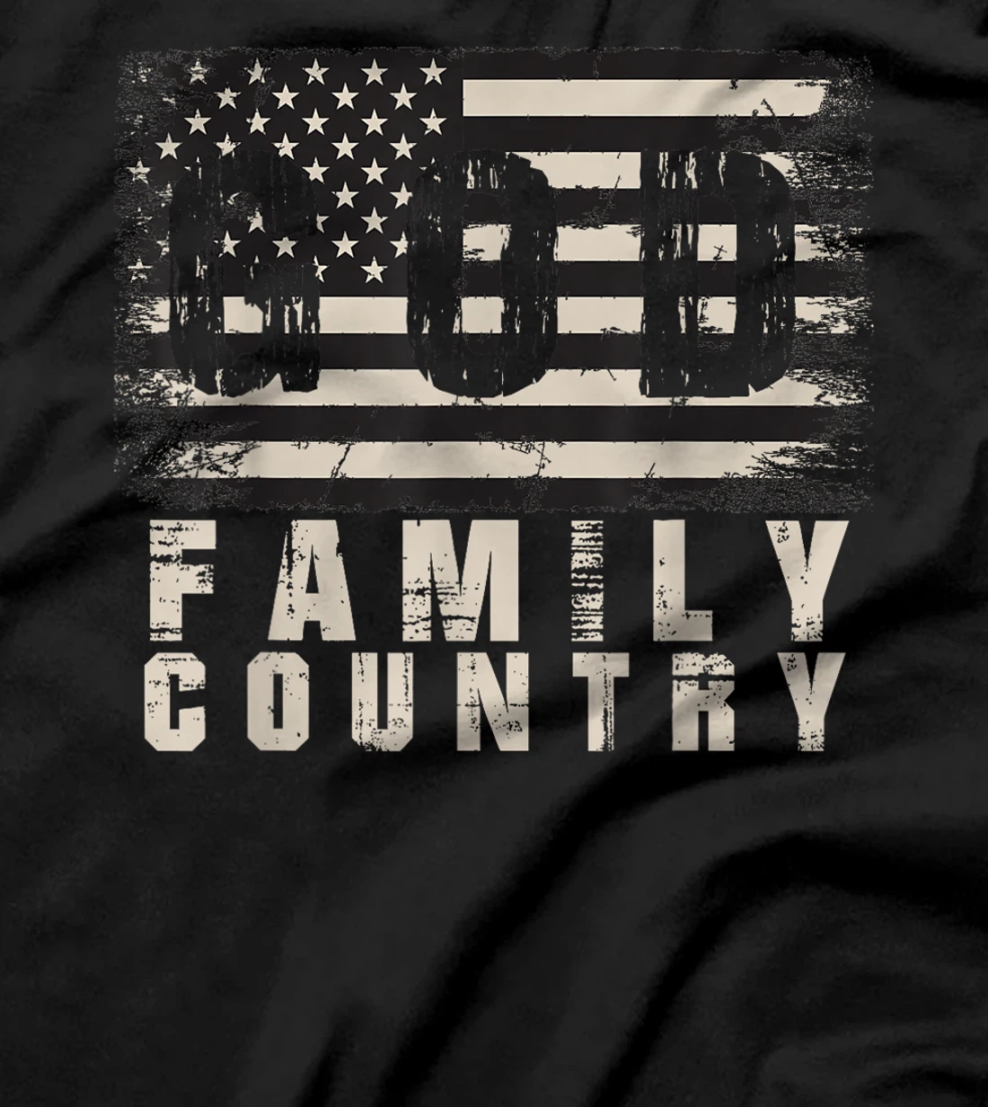 God Family Country Patriotic Proud Soldier USA Memorial Day T-Shirt