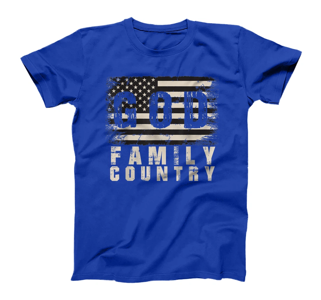 God Family Country Patriotic Proud Soldier USA Memorial Day T-Shirt