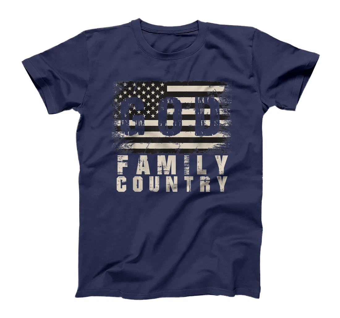 God Family Country Patriotic Proud Soldier USA Memorial Day T-Shirt