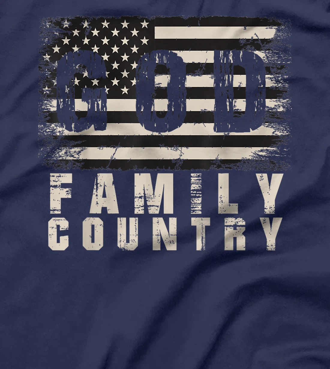 God Family Country Patriotic Proud Soldier USA Memorial Day T-Shirt
