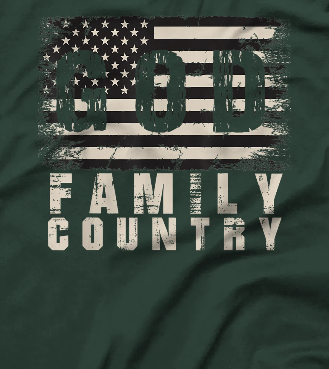 God Family Country Patriotic Proud Soldier USA Memorial Day T-Shirt