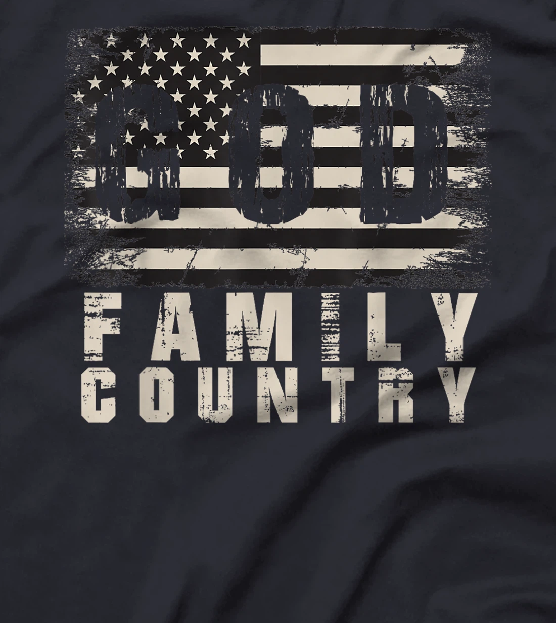God Family Country Patriotic Proud Soldier USA Memorial Day T-Shirt