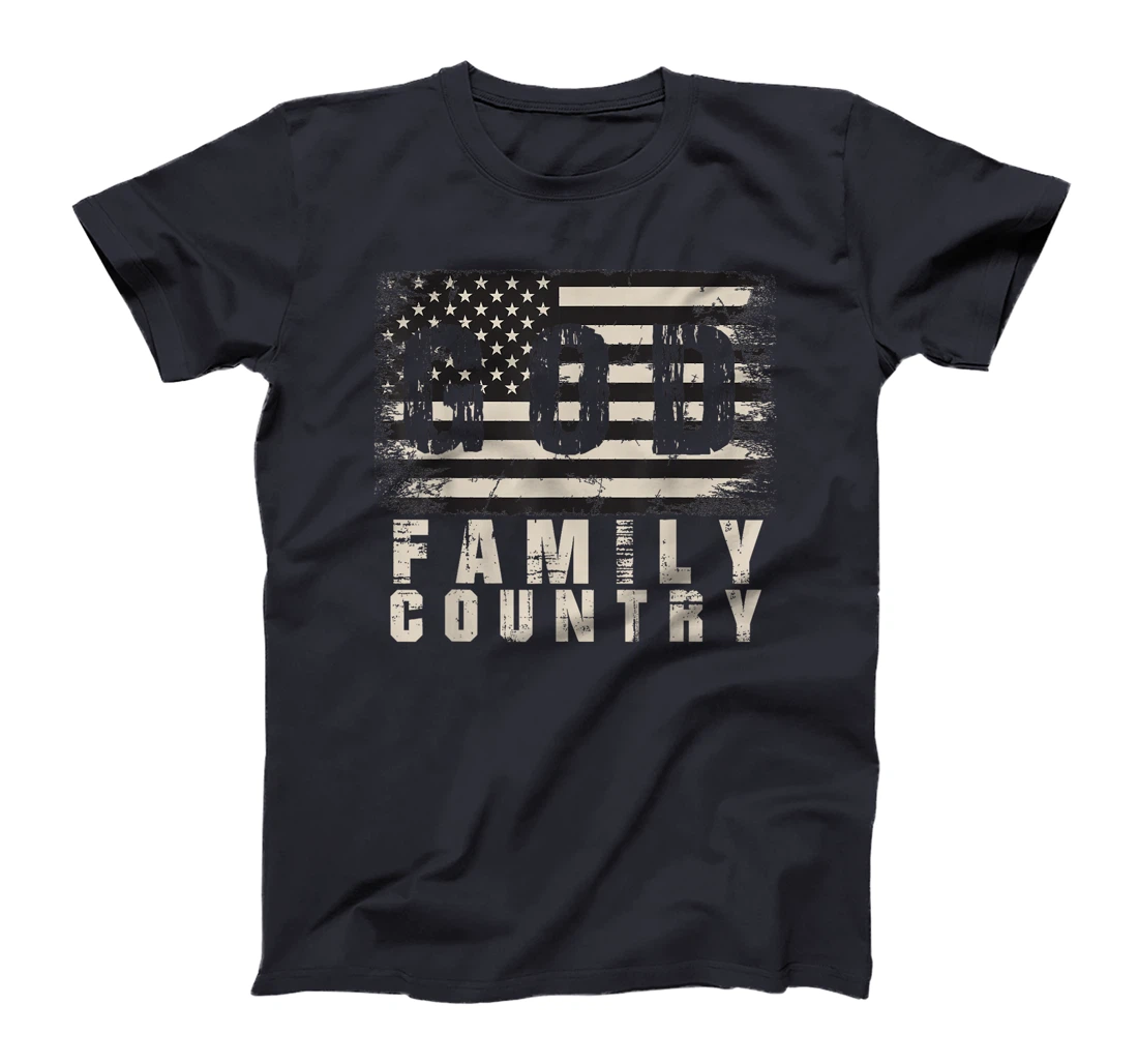 God Family Country Patriotic Proud Soldier USA Memorial Day T-Shirt