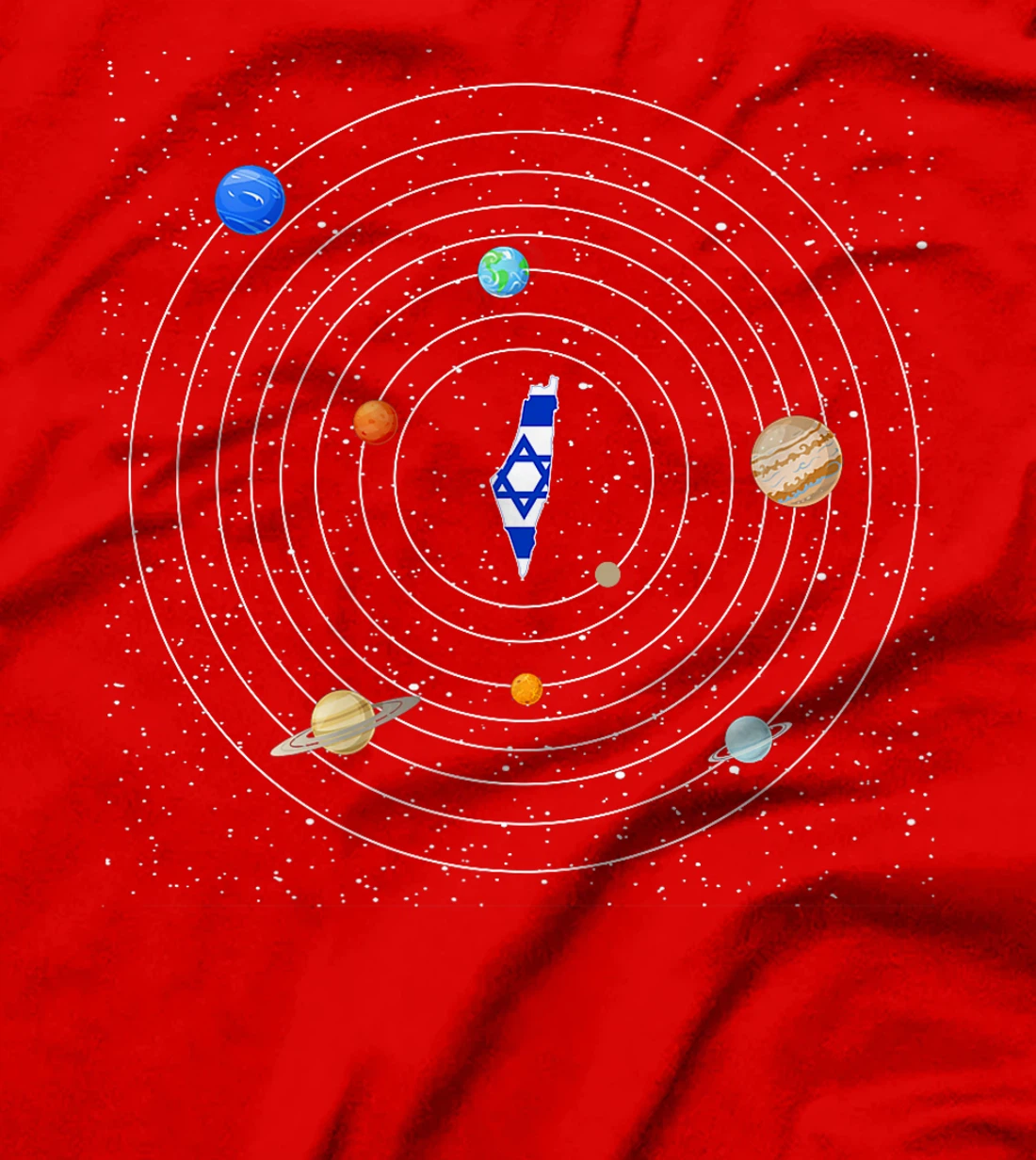 Israel Flag Map - Israel Country Premium T-Shirt